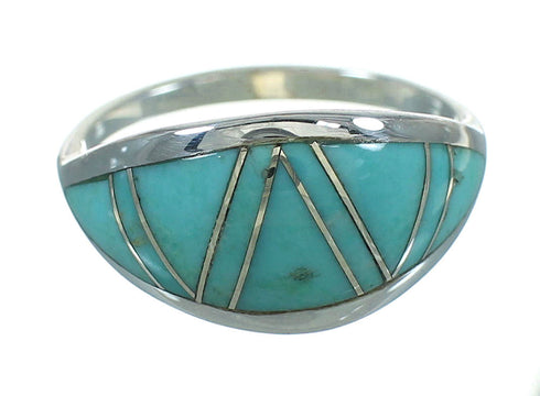 Sterling Silver Turquoise Jewelry Ring Size 6-1/4 FX90777